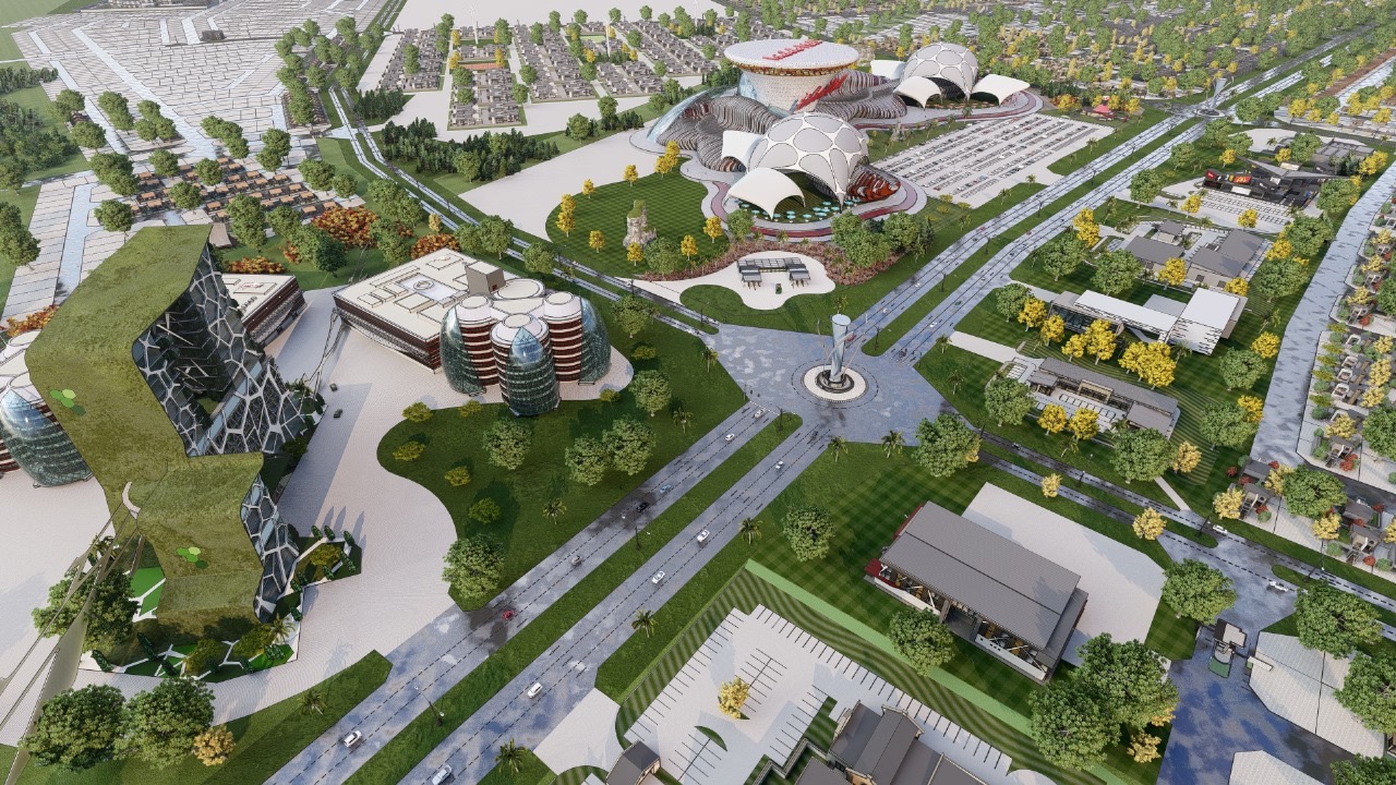 Civic landmarks, green roofs and connected streets